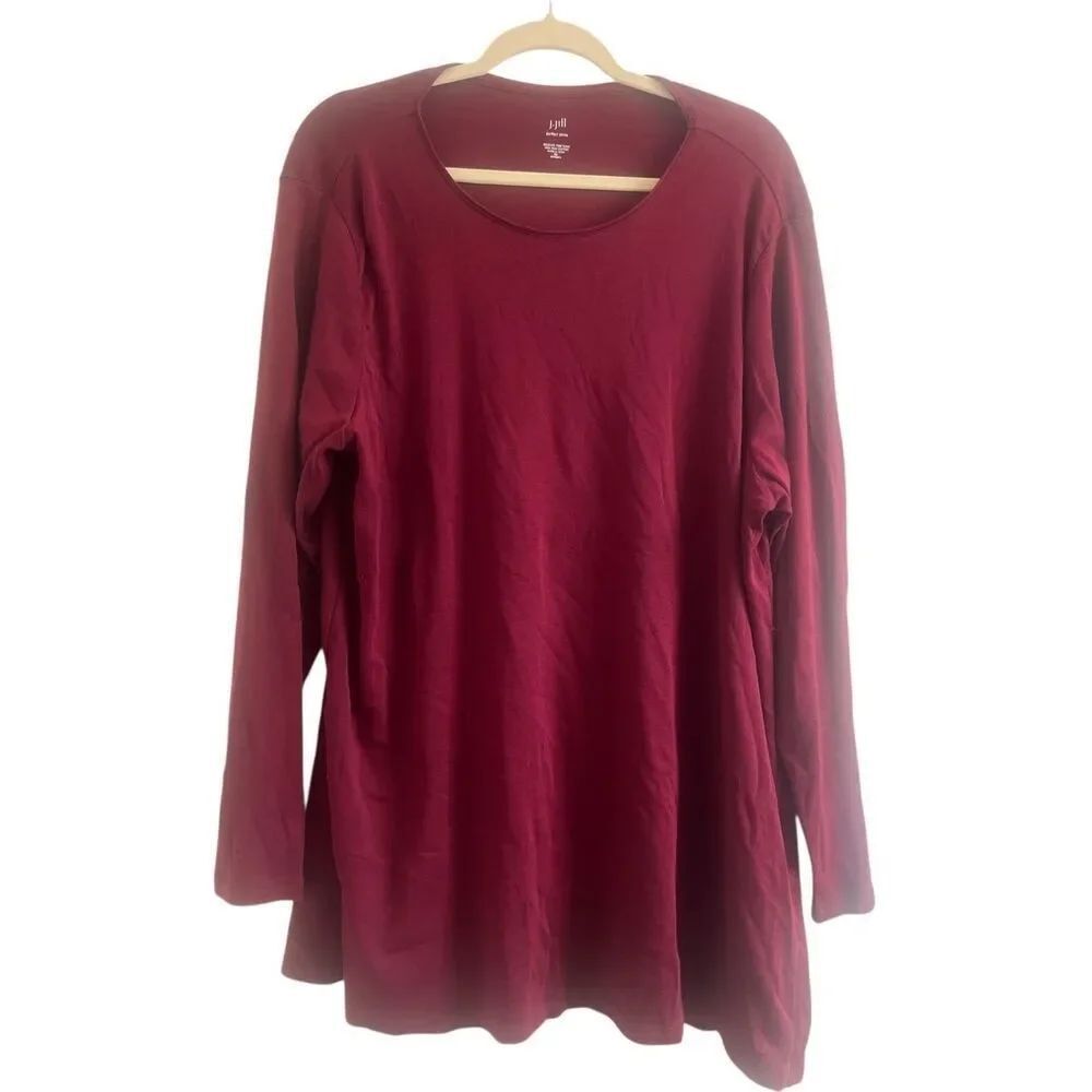 ✨J Jill Perfect Pima Delicate Trim Tunic Sz 3X Top✨